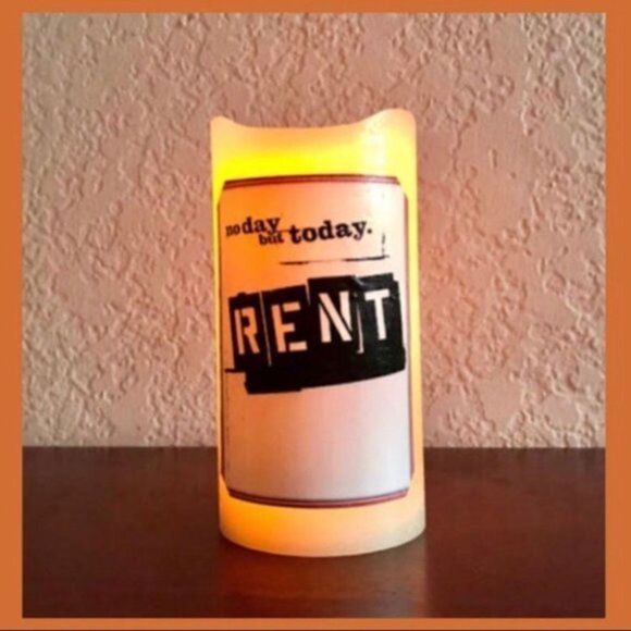 Flameless Broadway RENT Flameless Candle w Timer​ - Picture 3 of 7
